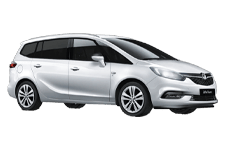 Car Hire Bow - Vauxhall Zafira 5 + 2 - Minibus hire Bow